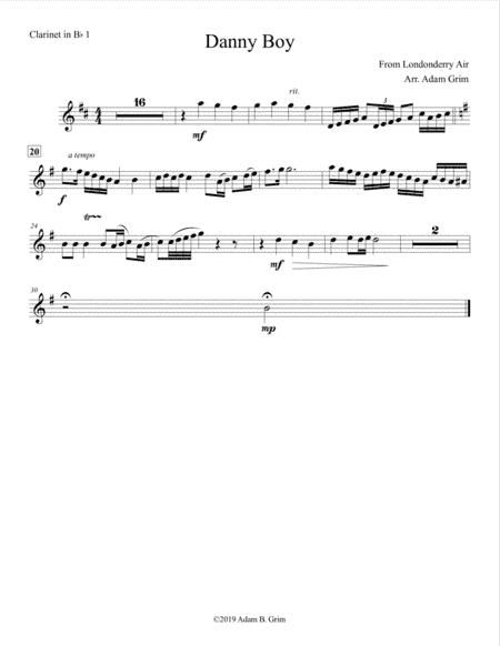 Danny Boy (arr. Adam Grim)