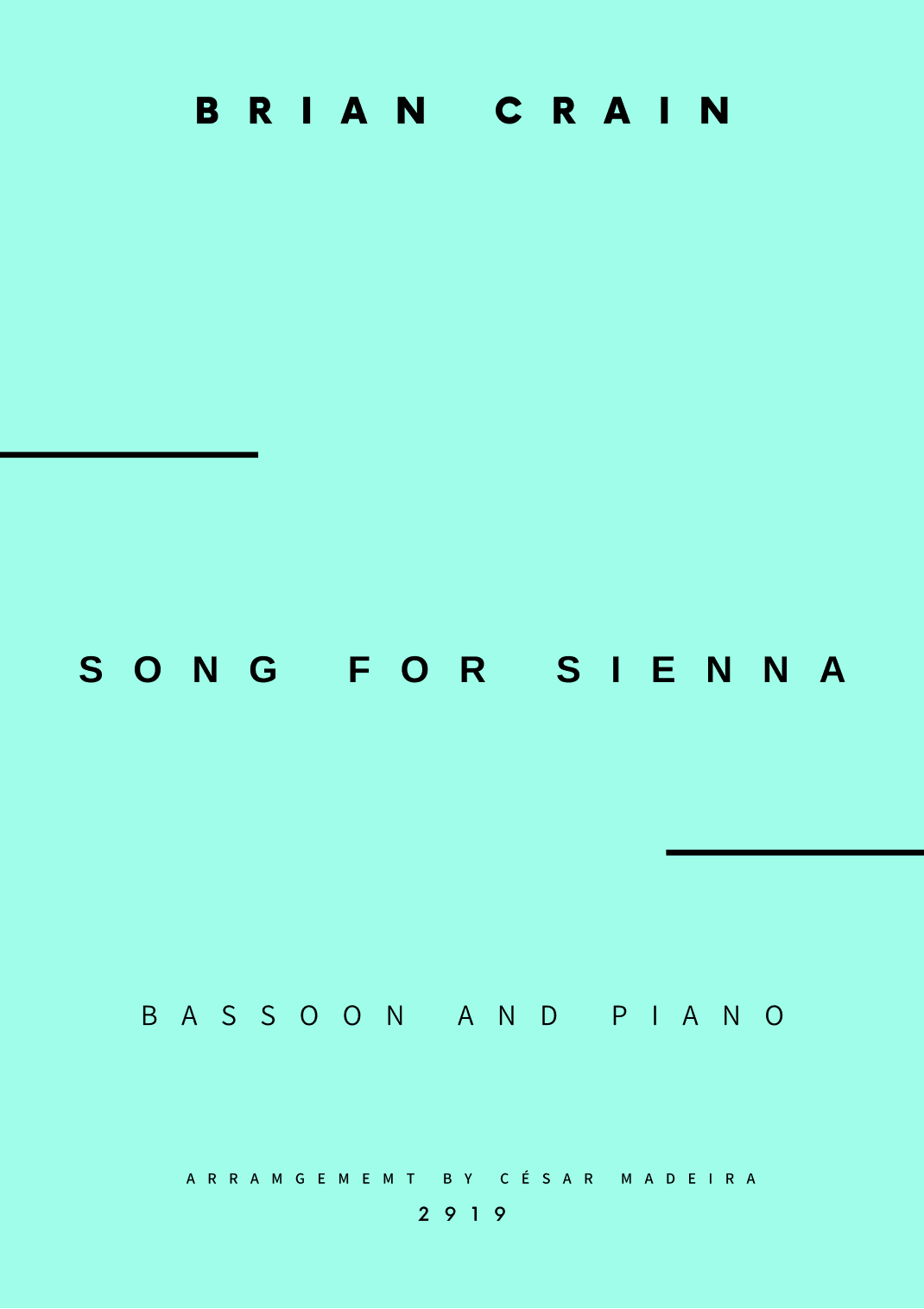Song For Sienna (arr. César Madeira)