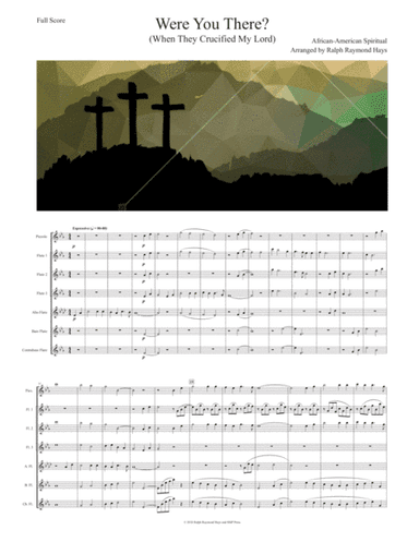 Were You There (When They Crucified My Lord) for flute choir (arr. Ralph Raymond Hays)