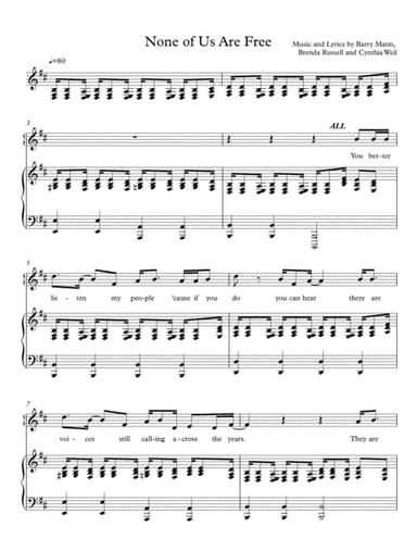 None Of Us Are Free (arr. Jon Arterton)