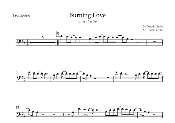 Burning Love (arr. Fabio Britto)