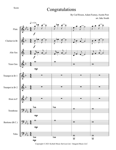 Congratulations (arr. Jake South)