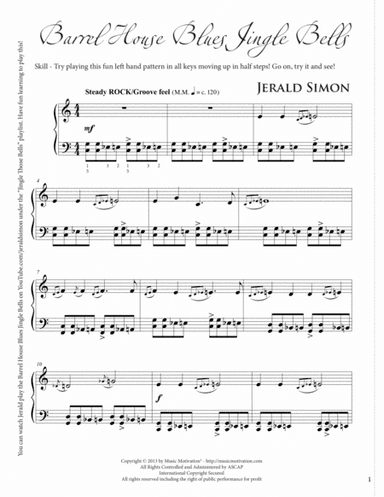 Barrel House Blues Jingle Bells (arr. Jerald Simon)