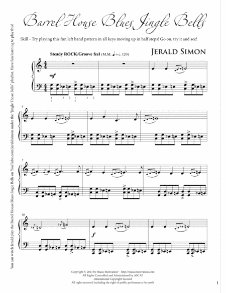 Barrel House Blues Jingle Bells (arr. Jerald Simon)