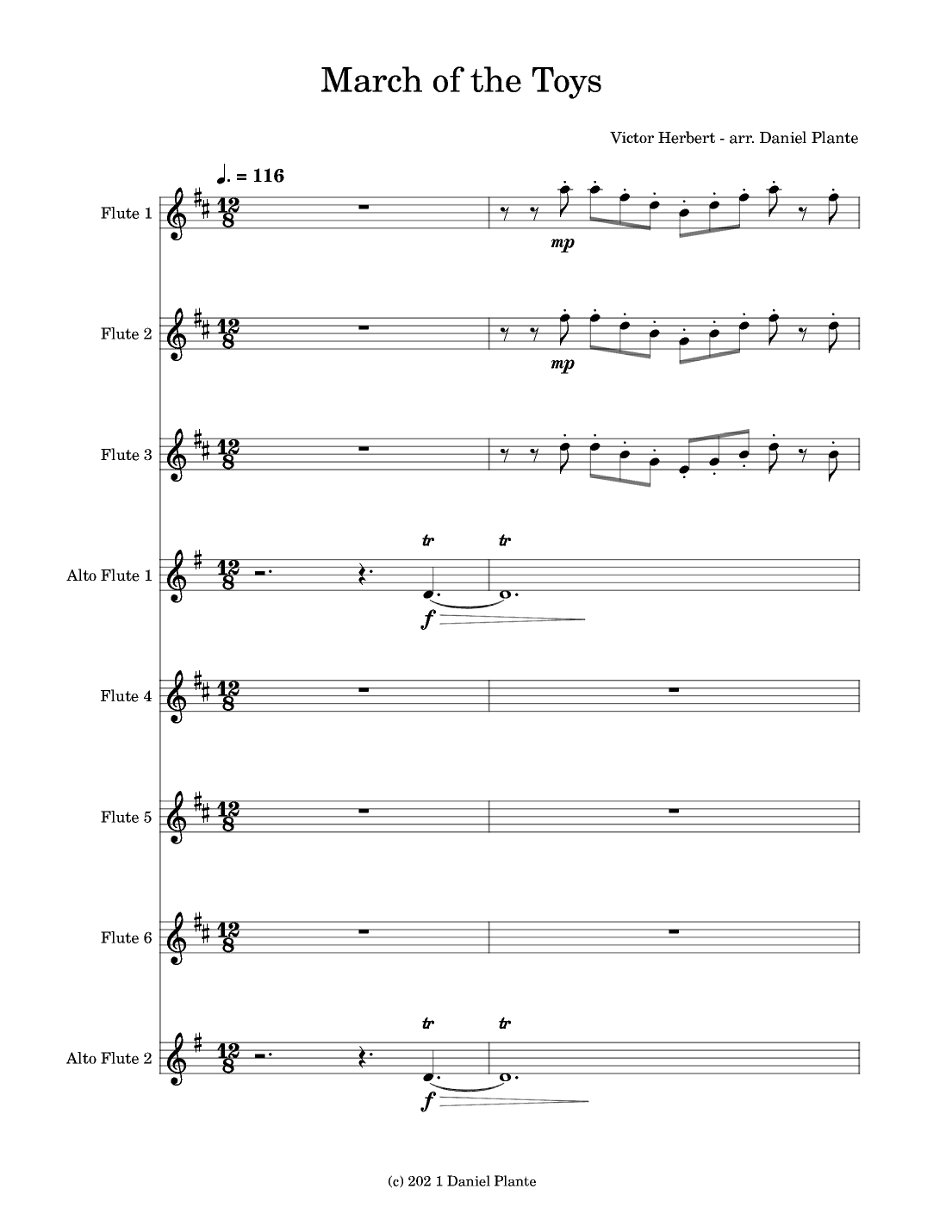 March of the Toys (arr. Daniel Plante)