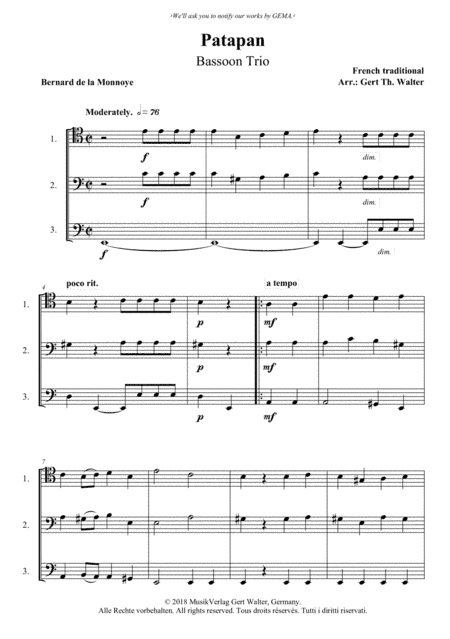Patapan (arr. Gert Th. Walter)