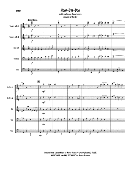Hoop-dee-doo (arr. Tim Olt)