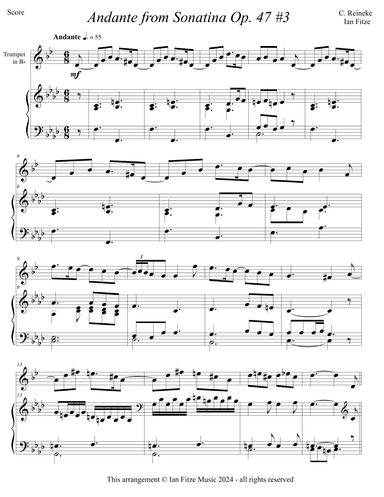 Andante from Sonatina Op. 47, No. 3 (arr. Ian Fitze)