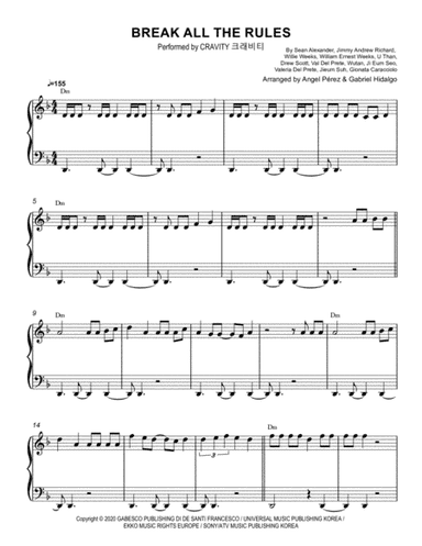 Break All The Rules (arr. Angel Pérez, Gabriel Hidalgo)