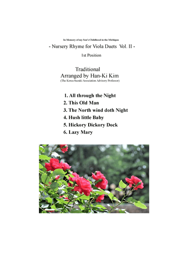 Nursery Rhyme for Viola Duet  Vol. II (arr. Han-Ki Kim)