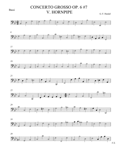Concerto Grosso Op. 6 #7 Movement V (arr. theupperstaff.com)