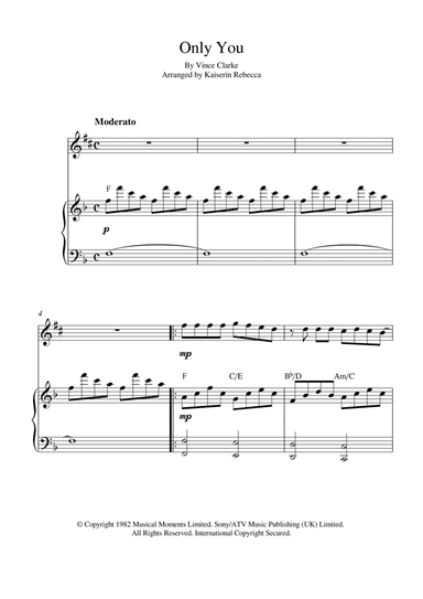 Only You (arr. Kaiserin Rebecca)