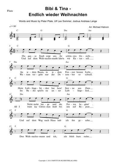 Endlich Wieder Weihnachten (arr. Michael Habrom)