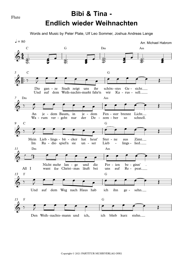 Endlich Wieder Weihnachten (arr. Michael Habrom)