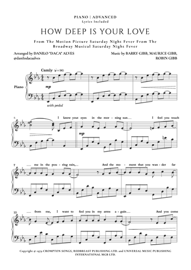 How Deep Is Your Love (arr. Danilo "Daca" Alves)