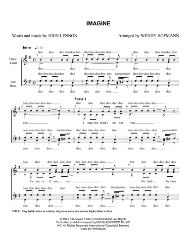 Imagine (arr. Wendy Hofmann)