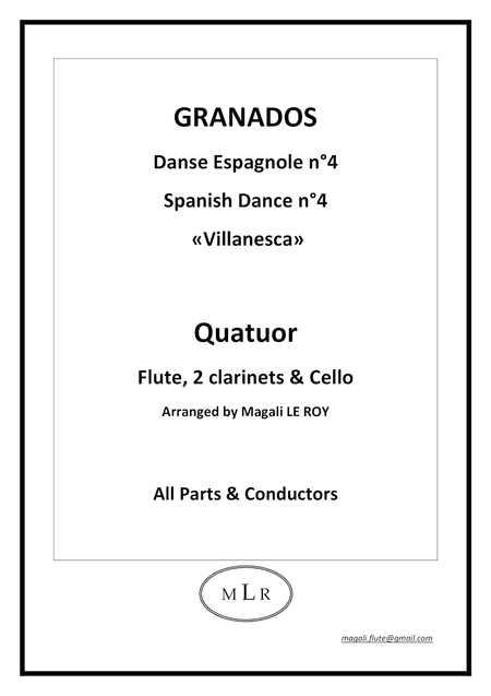 Spanish Dance n°4 Villanesca (arr. Magali Le Roy)