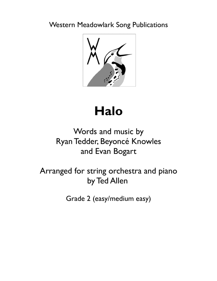 Halo (arr. Ted Allen)