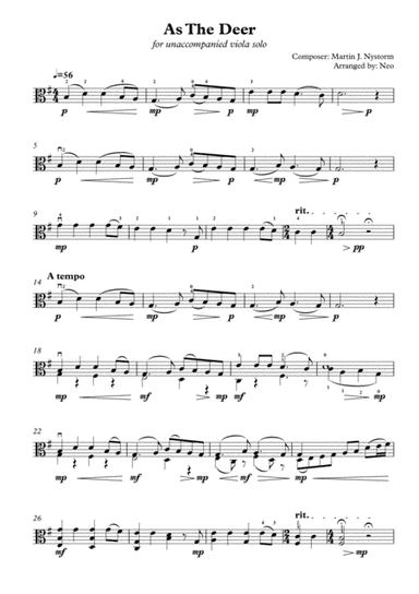 As The Deer (arr. Neo)