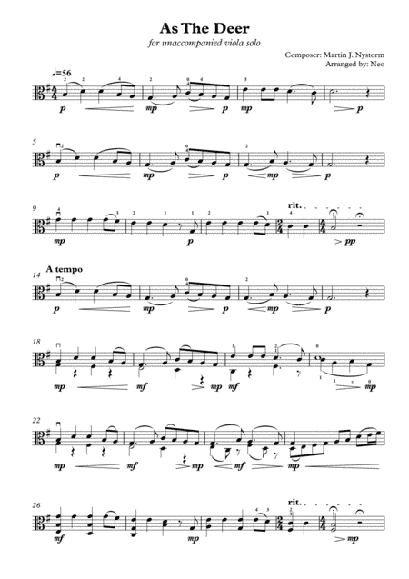 As The Deer (arr. Neo)