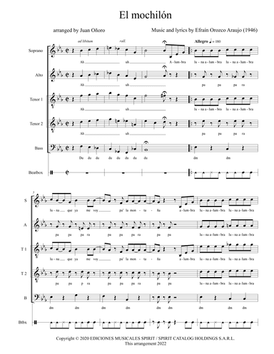 El Mochilon (arr. Juan Oñoro)