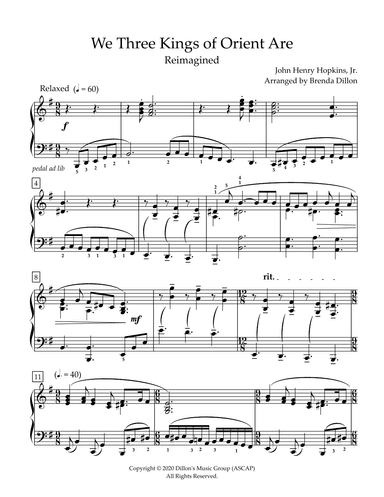 We Three Kings of Orient Are (arr. Brenda Dillon)