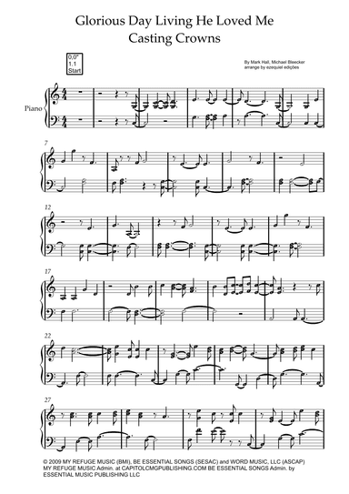 Glorious Day (living He Loved Me) (arr. by Ezequiel zeferino edição)