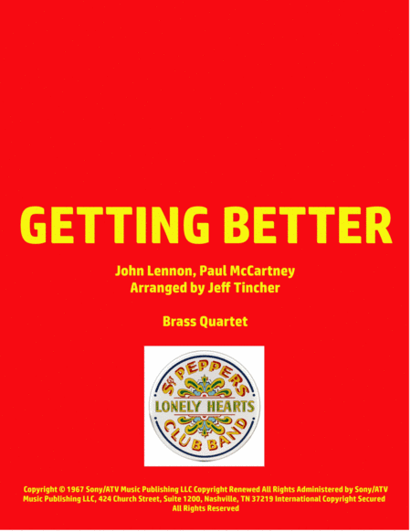 Getting Better (arr. Jeff Tincher)