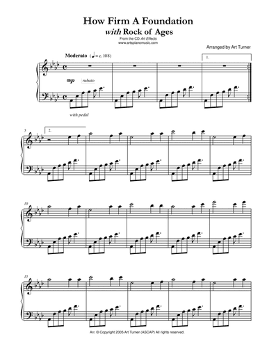 How Firm a Foundation | Rock of Ages (arr. Art Turner)