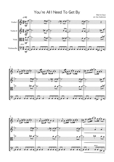 You're All I Need To Get By (arr. Ian Anderson)
