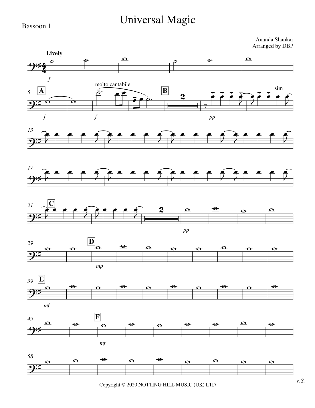 Universal Magic (arr. Daniel Bartholomew-Poyser)