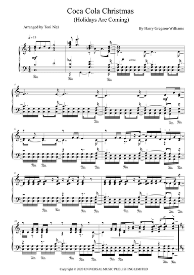 Coca Cola Christmas (arr. Toni Nita)
