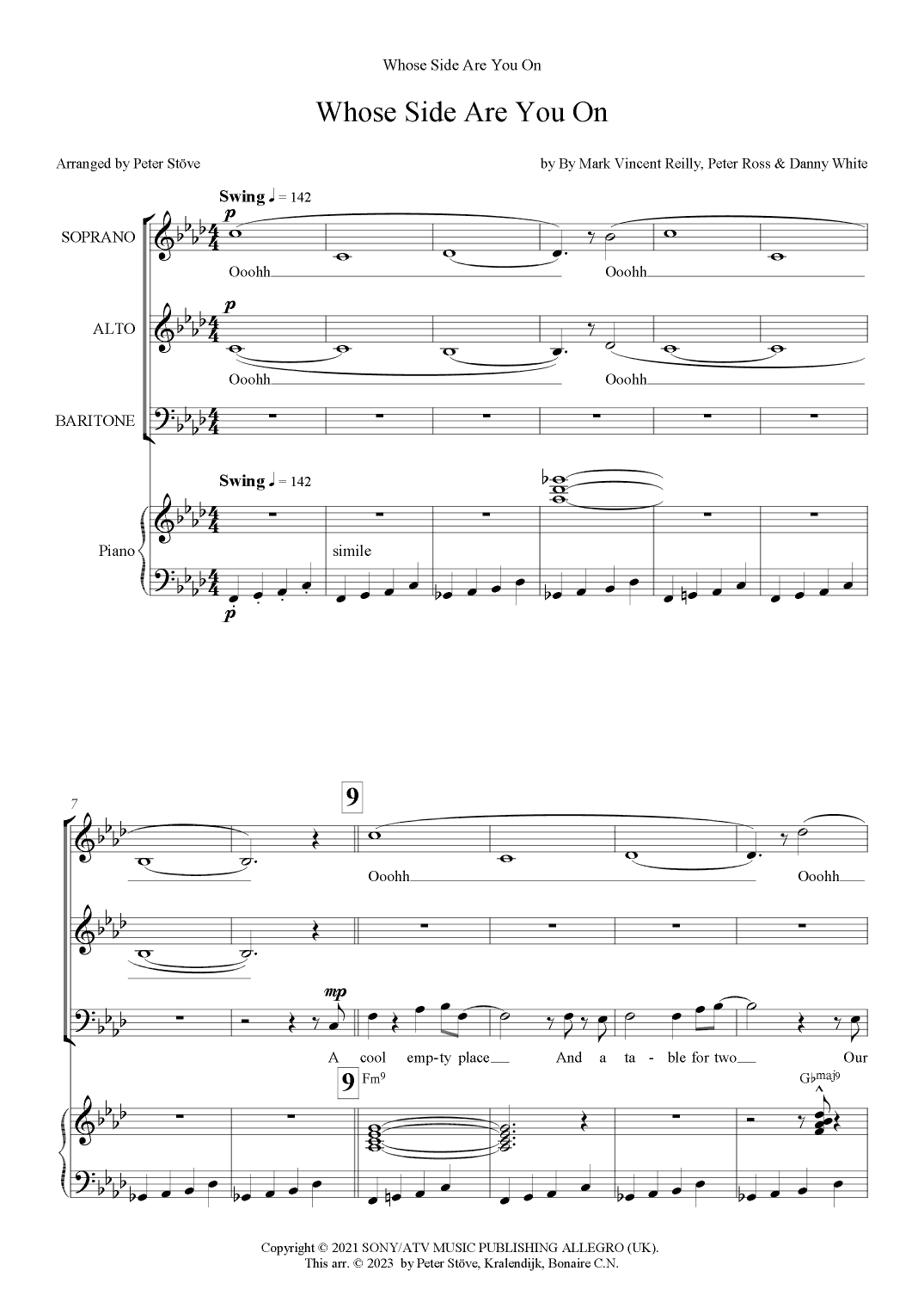 Whose Side Are You On (arr. Peter Stöve)