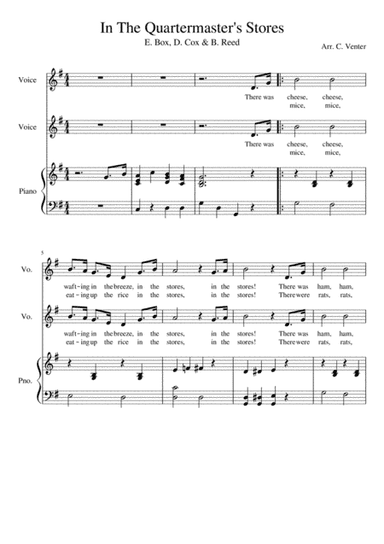 In The Quartermaster's Stores (arr. Caroline Venter)