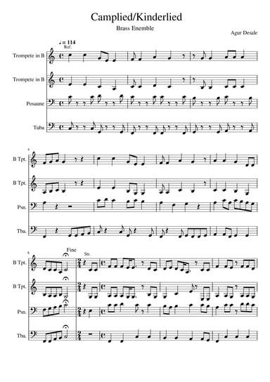 Camplied Brass Arrangement