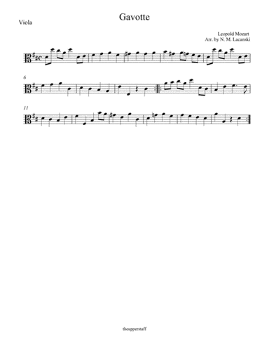Gavotte (arr. Nick Lacanski)