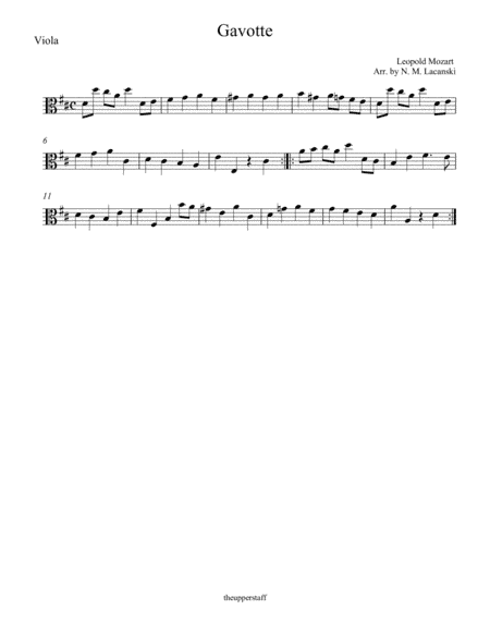 Gavotte (arr. Nick Lacanski)