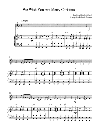 We Wish You Are Merry Christmas (arr. Kaiserin Rebecca)