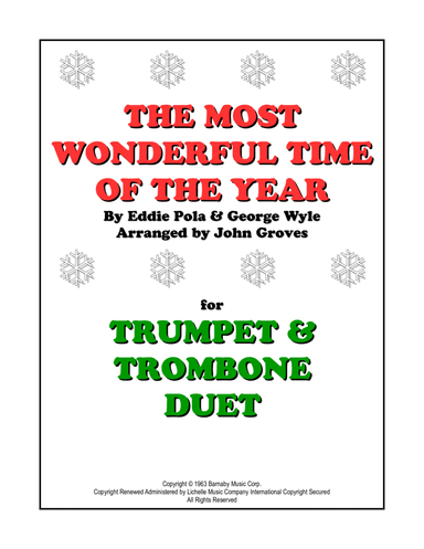 The Most Wonderful Time Of The Year (arr. John Groves)