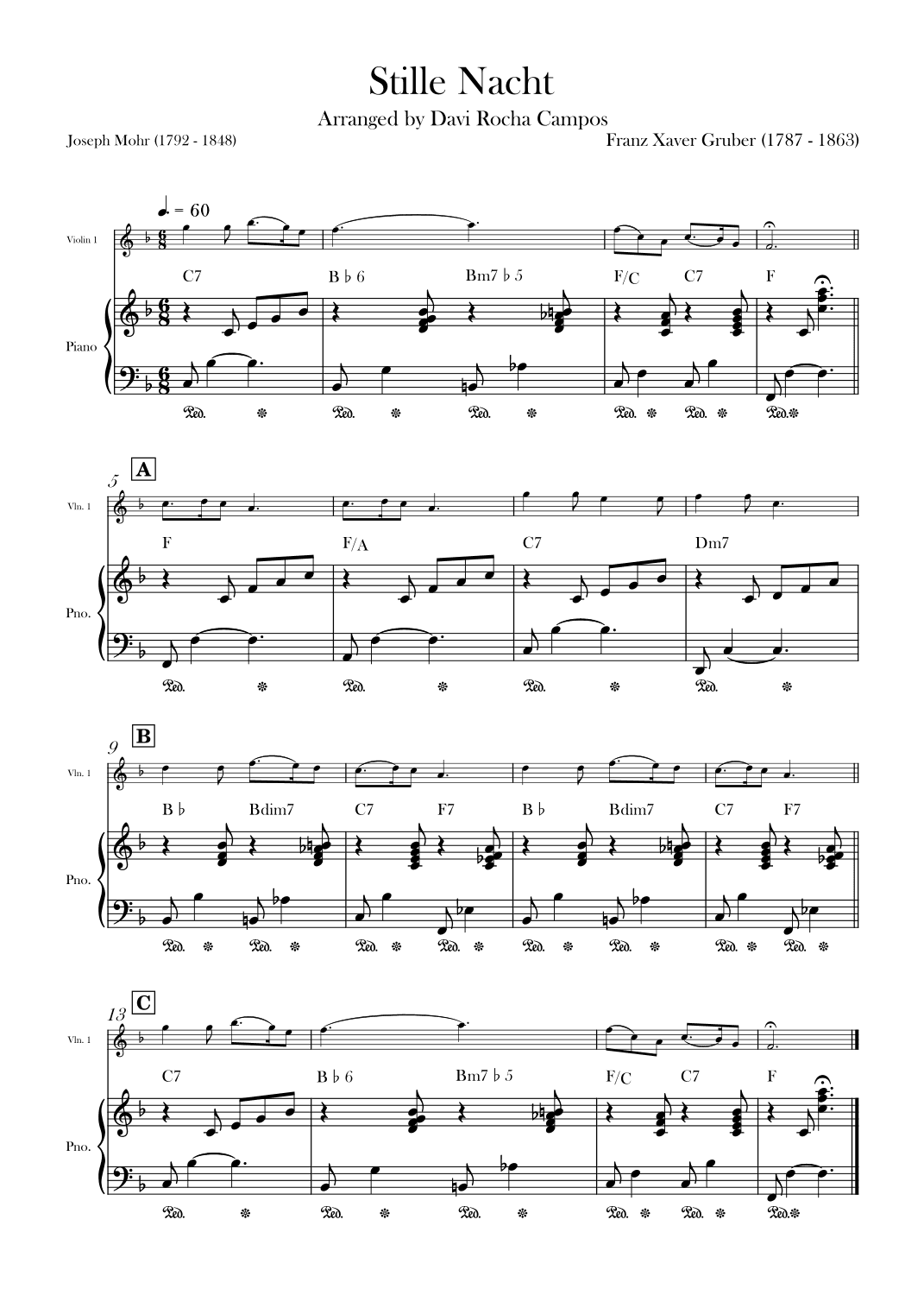 Stille Nacht (arr. Davi Rocha Campos)