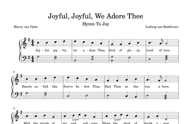 Joyful, Joyful, We Adore Thee (arr. Colby Gordon)