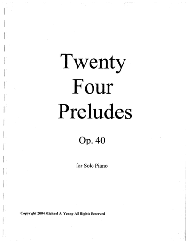 24 Preludes, op. 40