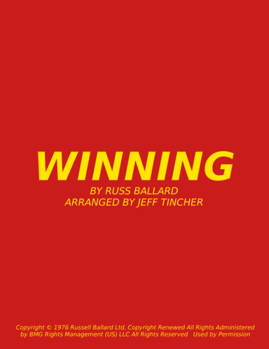 Winning (arr. Jeff Tincher)