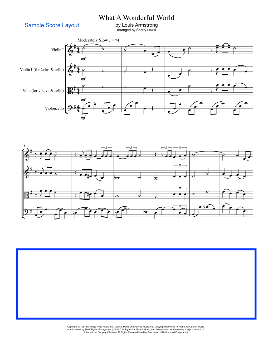 What A Wonderful World (arr. Sherry Lewis)