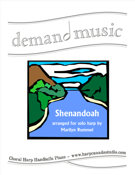 Shenandoah for solo harp - lever or pedal (les harpes classiques à pédales; les harpes celtiques (arr. Marilyn Rummel)