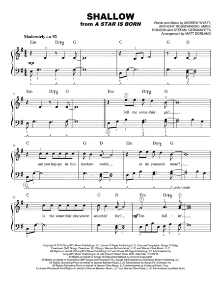 Shallow (arr. Matt Dorland)