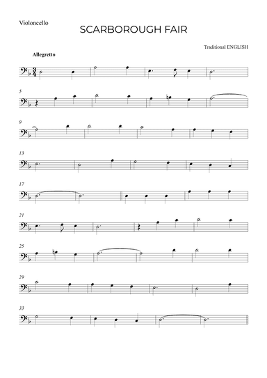 SCARBOROUGH FAIR (arr. Alex Nunes Rodrigues)