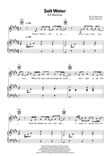 Salt Water (arr. ADMusic)