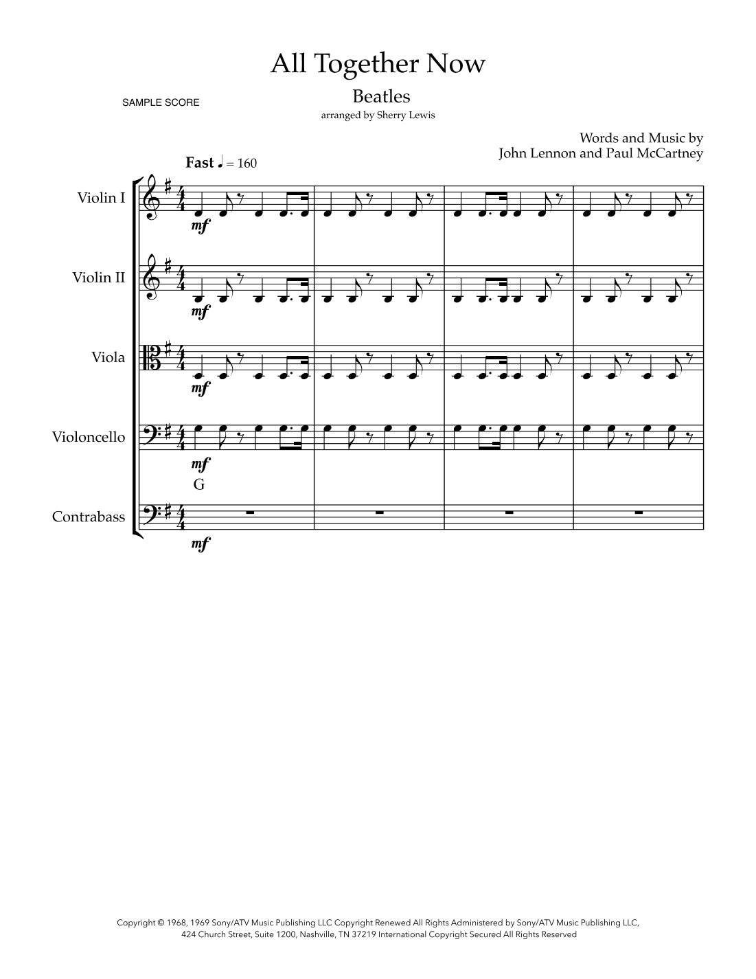 All Together Now (arr. Sherry Lewis)