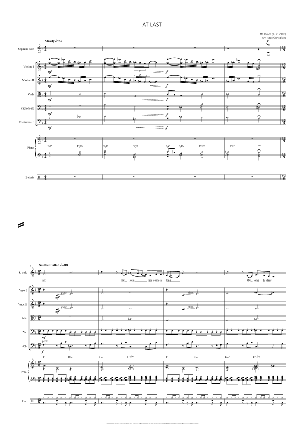 At Last (arr. Isaac Gonçalves)
